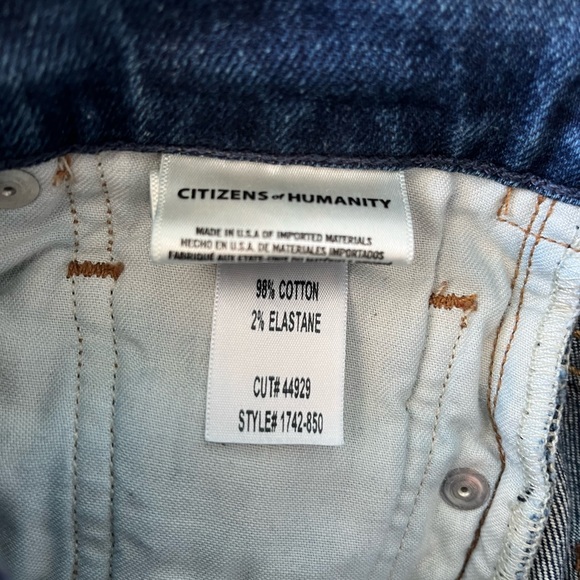 Citizens of Humanity, olivia high rise denim in excellent condition. - Picture 4 of 6